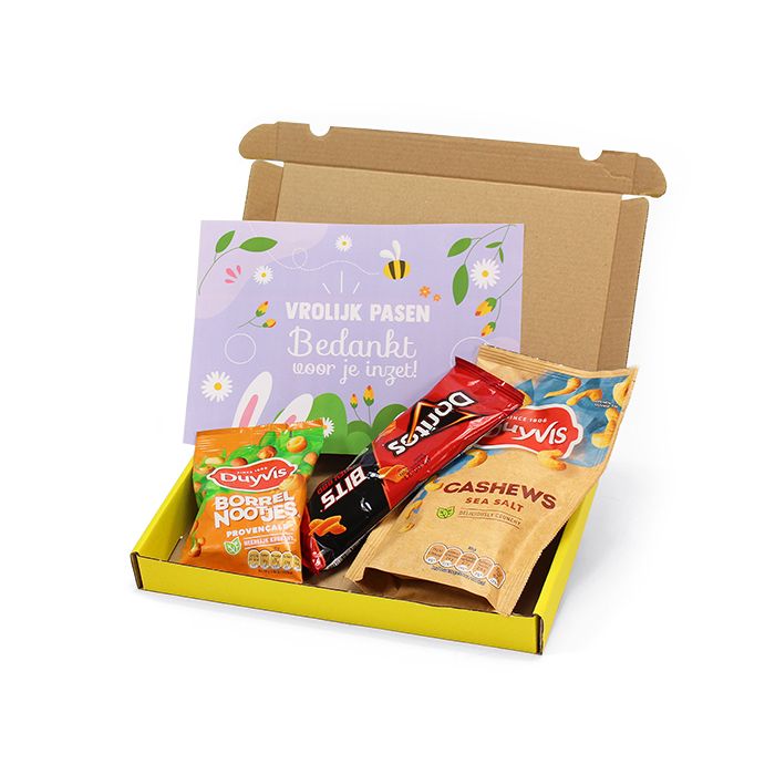 Paasborrelsnacks door de brievenbus