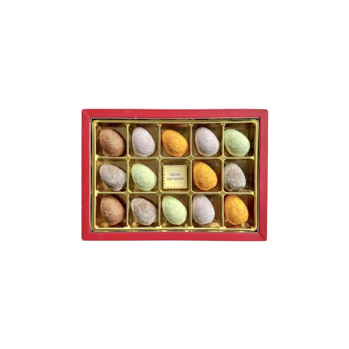 Gevulde paaseitjes met eigen logo 2