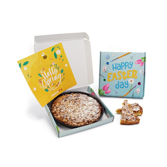 Paastaart lichtblauw maildoosje