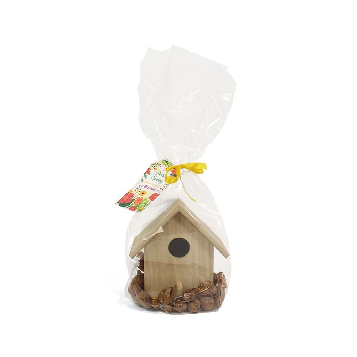 Vogelhuisje bloembollen folie