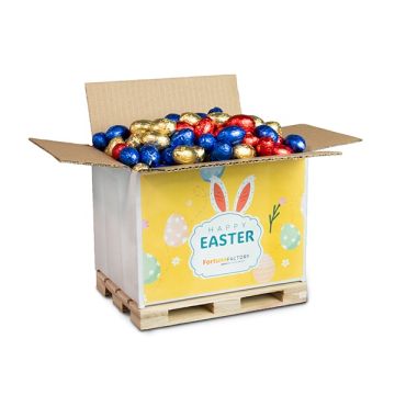 Mini pallet met paaseitjes