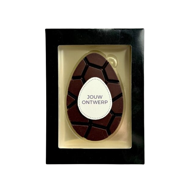 Chocolade paasei - Puur - Eigen ontwerp