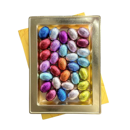 Chocolade paaseitjes in paashaasdoosje 2