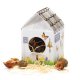 Vogelhuisje met bloembolletjes