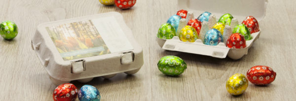 Originele cadeaus met eigen bedrukking weggeven met Pasen
