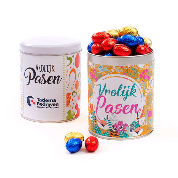 Blikje met paaseitjes 700 gram