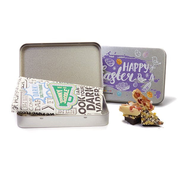 johnny doodle in geschenkblik